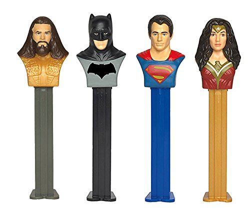DC Comics PEZ Candy Dispensers - 12 Pack Assorted Character Collectibles for Halloween, Parties & Gifts
