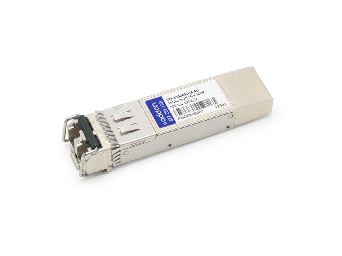 10GBase-SR SFP+ Transceiver Module - MSA & TAA Compliant, 10Gbps Multi-Mode Fiber Optic, 850nm Wavelength (SFP-10GBASE-SR-AO) - Ideal for Data Centers, Enterprise Networks & High-Speed Server Connectivity