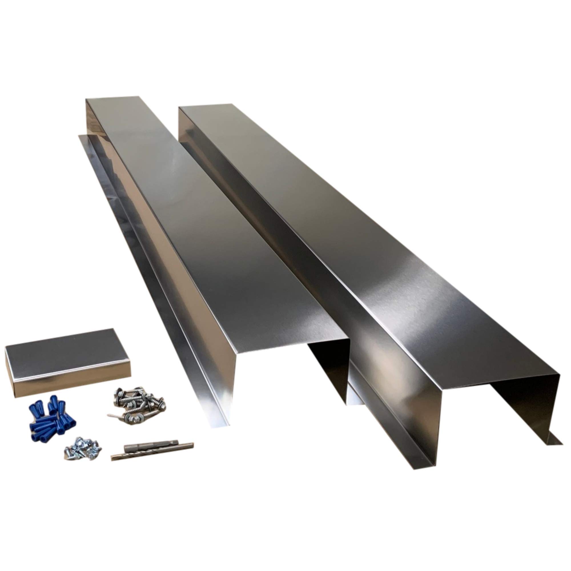 EAGLE 1 Metal Line Set Cover Kit for Mini Split & Central AC Heat Pump - 4x4 Stainless Steel - Durable HVAC Protection for Indoor/Outdoor Use - Multiple Sizes & Colors Available