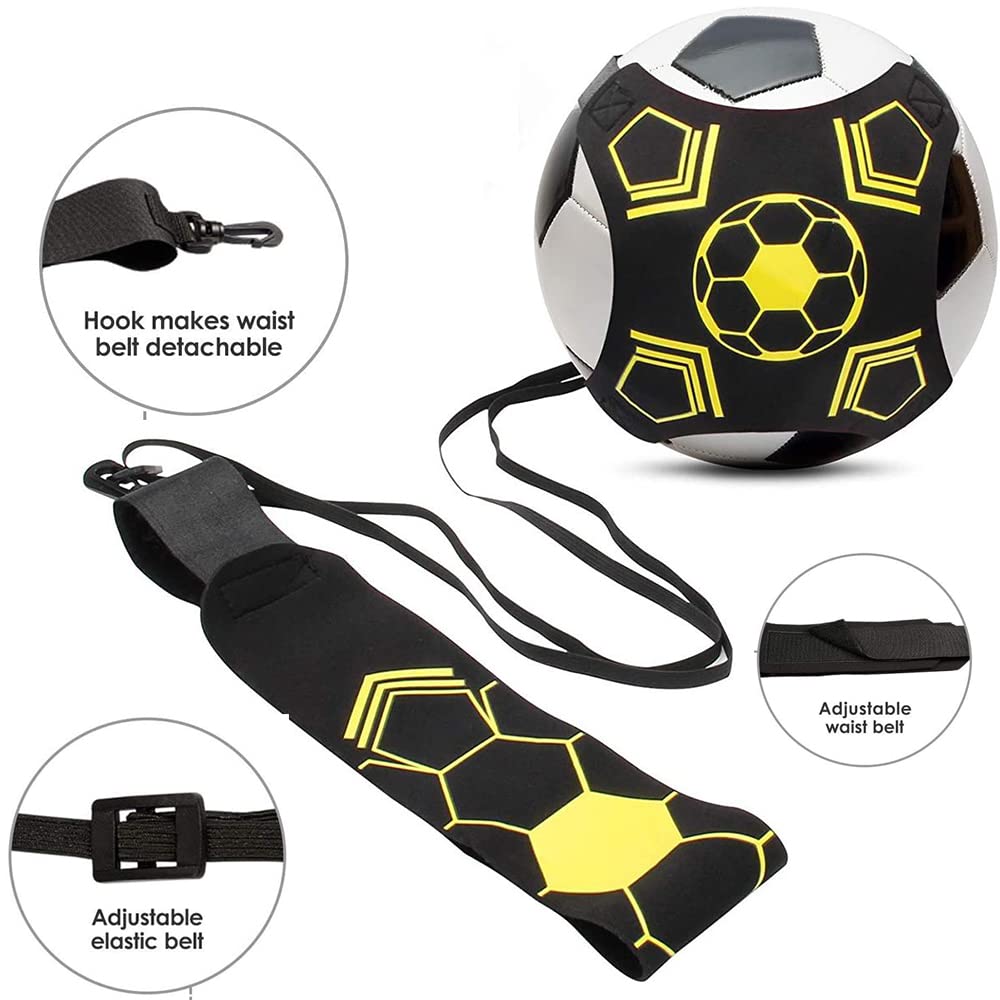 **Soccer Training Belt - Adjustable Football Kick Trainer for Solo Practice | Perfect for Soccer, Volleyball & Rugby | Fits Ball Size 3, 4, 5 | Ideal for Kids & Adults | Great for Backyard Drills & Team Training**