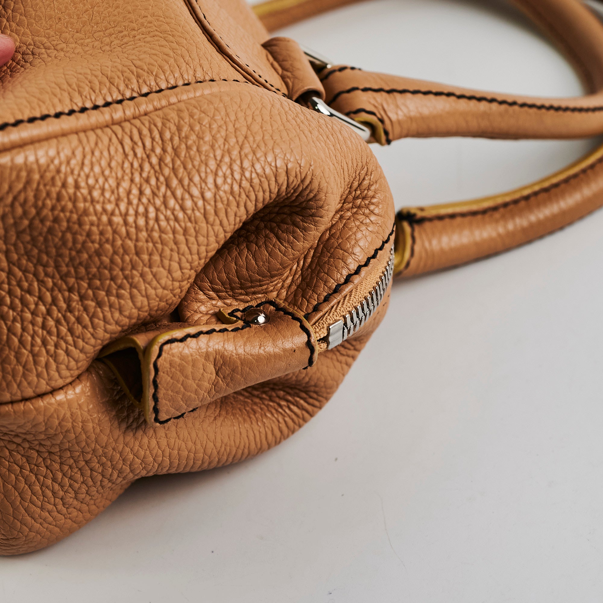 Chanel Boston Beige Caviar Leather Shoulder Bag for Women - Luxury Designer Handbag for Work, Travel & Everyday Use