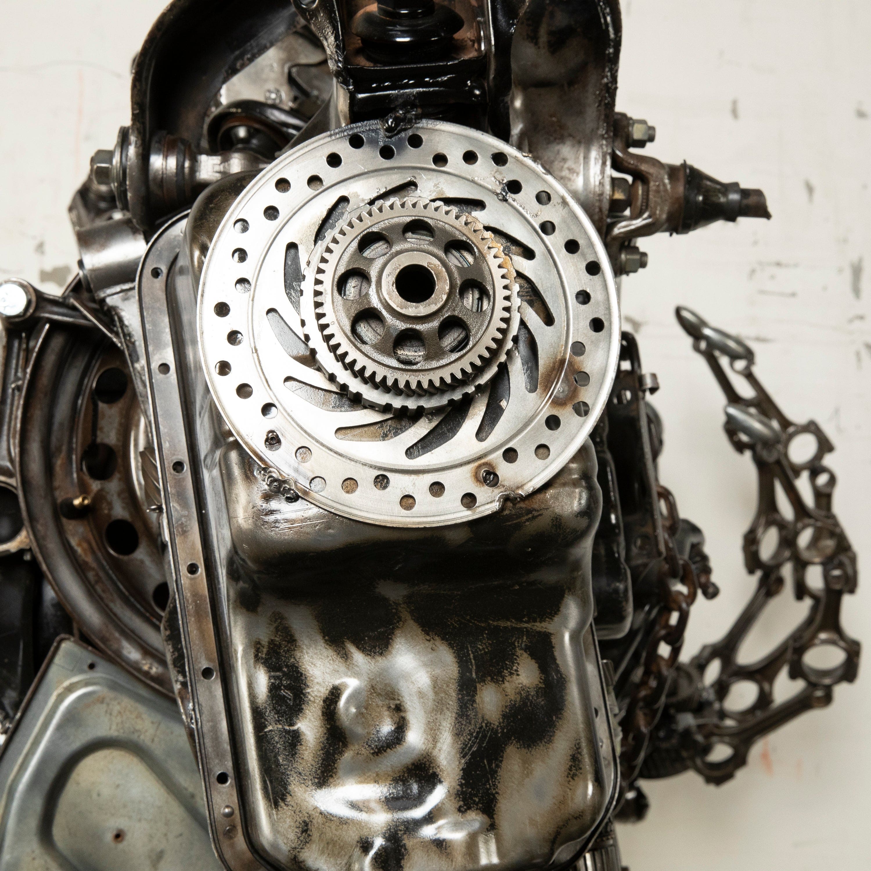 79 Megatron Inspired Recycled Metal Art Sculpture - Transformers Collectible Statue for Home & Office Decor | Perfect Gift for Fans & Unique Wall Art Display