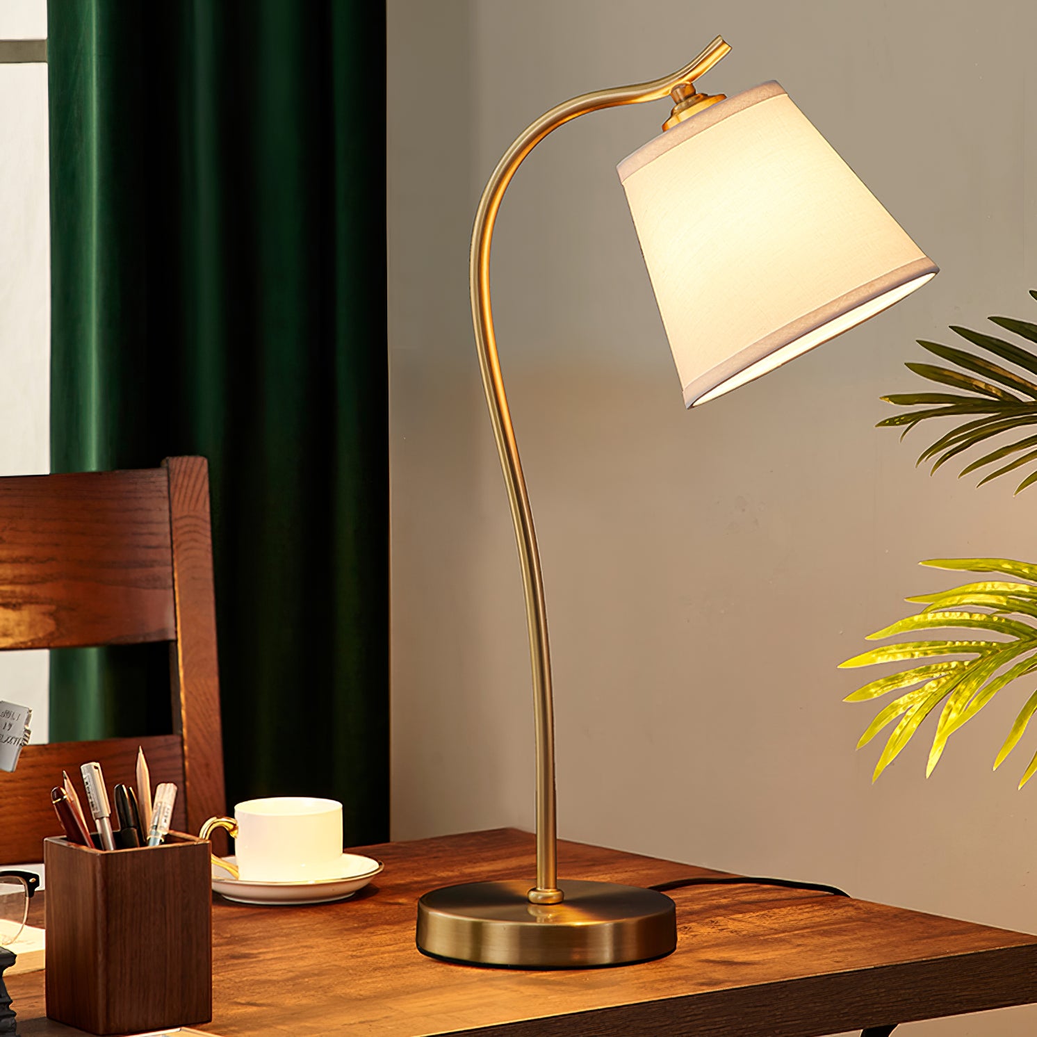 Aneta Table Lamp - Modern LED Desk Lamp with Adjustable Brightness & Color Temperature for Home Office, Bedroom, and Study Room Lighting
