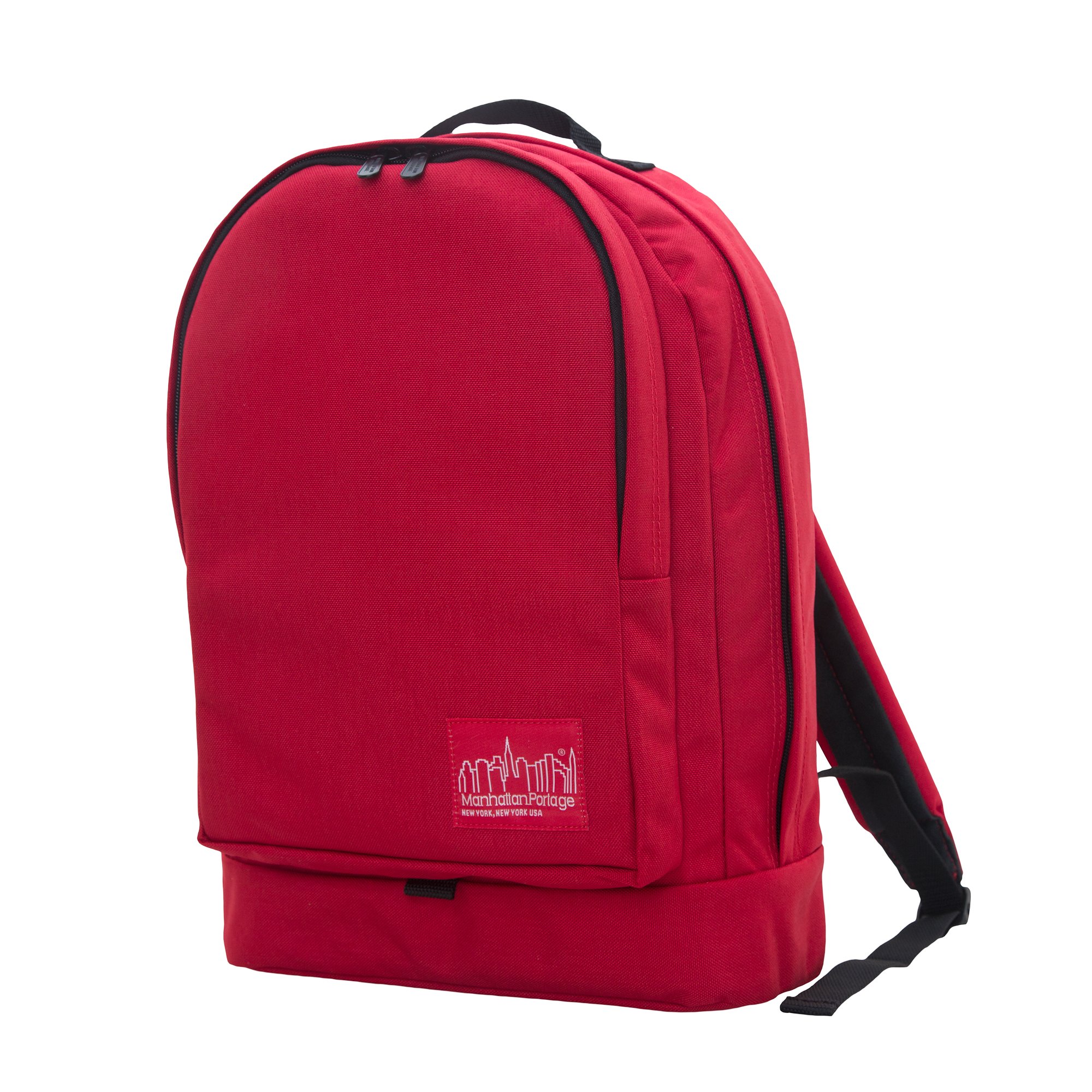 Manhattan Portage Highbridge Backpack - Durable Waterproof Laptop Backpack for Men & Women, Red, One Size - Perfect for Work, School, Travel & Outdoor Adventures