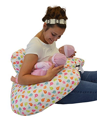 Twin Z Pillow - 6-in-1 Waterproof Nursing Pillow for Twins | Breastfeeding, Bottle Feeding & Tummy Time Support | Essential Multi-Functional Baby Pillow for Newborn Care & Parenting