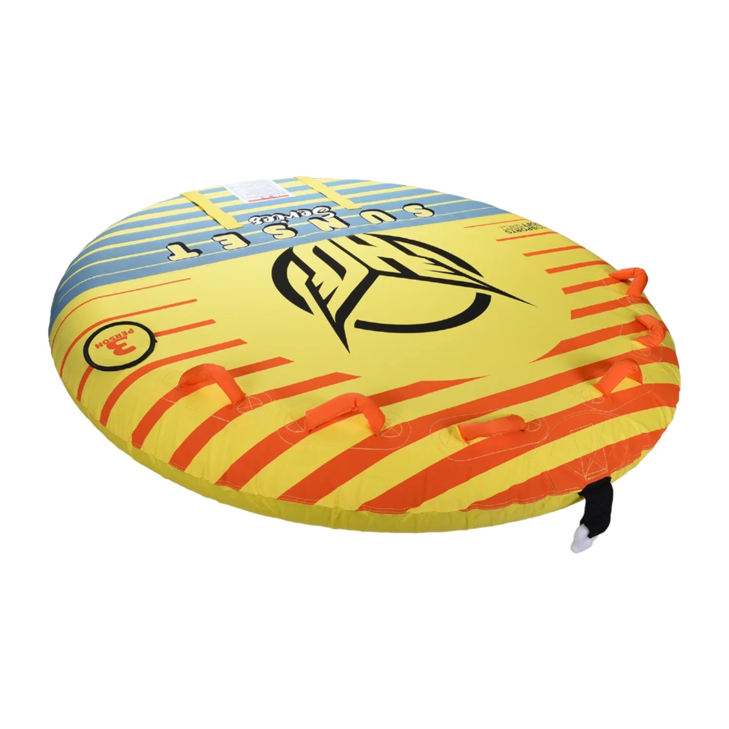 HO Sports Sunset 3-Person Towable Tube 2025 Model - Perfect for Family Water Sports, Lake Adventures & Summer Fun