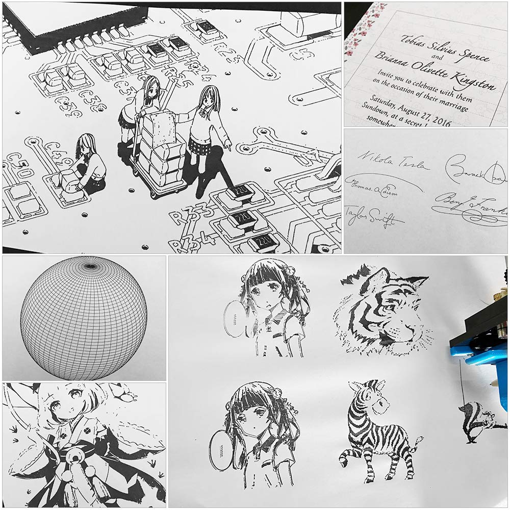 DIY Assembled Plotter Pen Drawing Robot Kit - Desktop Drawing Machine for Painting & Handwriting, 100-240V - Perfect for STEM Education, Art Projects & Creative Gifts