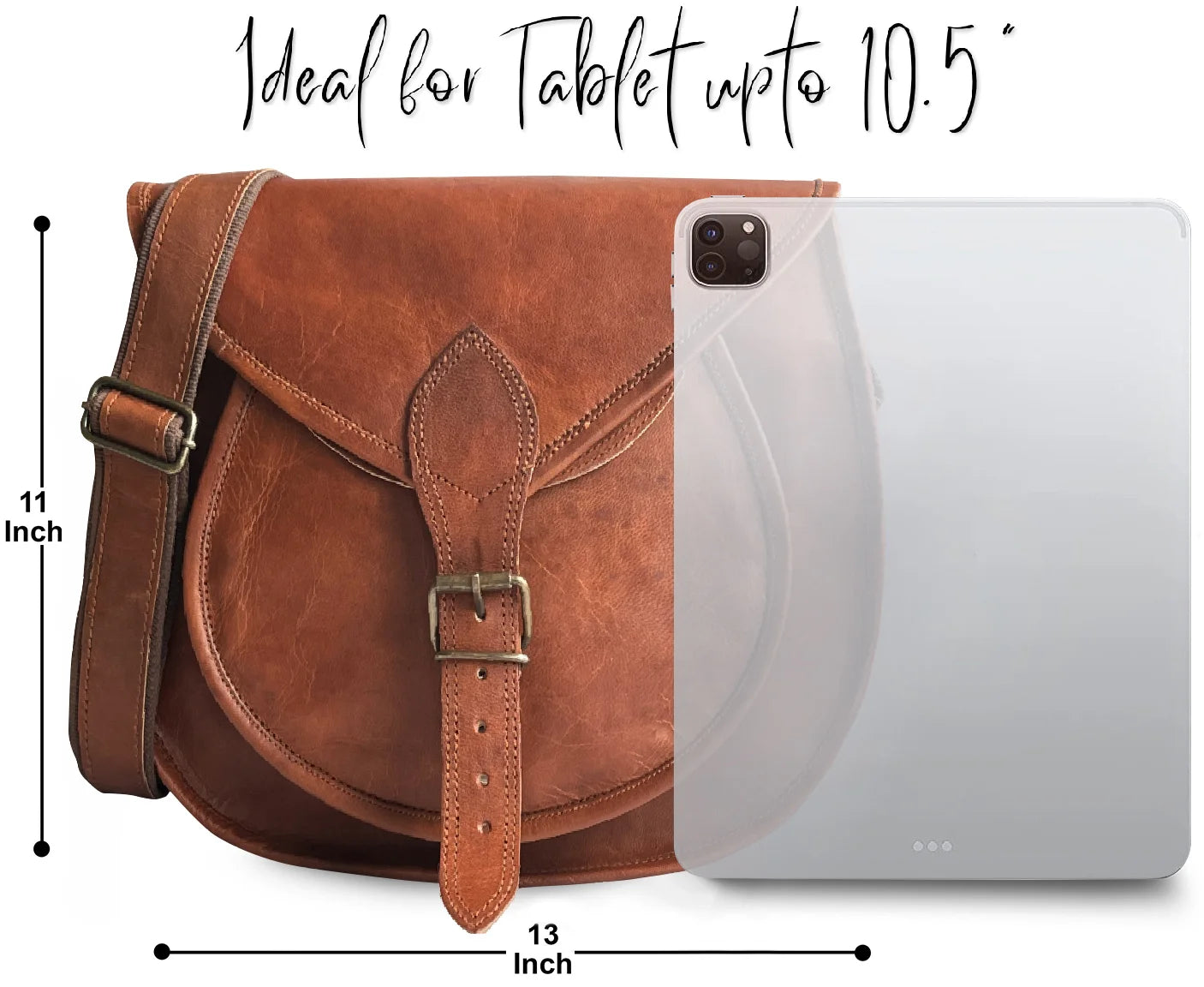 Stylish Matka Crossbody Bag for Women - 13 Inch Leather Handbag Purse - Perfect for Travel, Shopping & Everyday Use