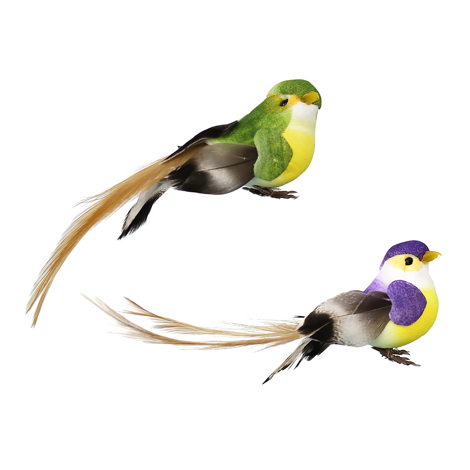 Lightweight Hanging Bird Ornament - Assorted Flying Artificial Bird Pendant for Home Decor, Garden, Party & Photo Props | Reusable Decorative Birds for Indoor/Outdoor Use