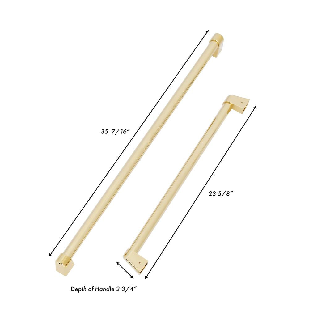 ZLINE Autograph Edition 30-Inch Built-In Refrigerator Handles (Set of 2) with Premium Accents - Model RBIVHZ 30 - Perfect for Modern Kitchen Upgrades & Luxury Appliance Installations