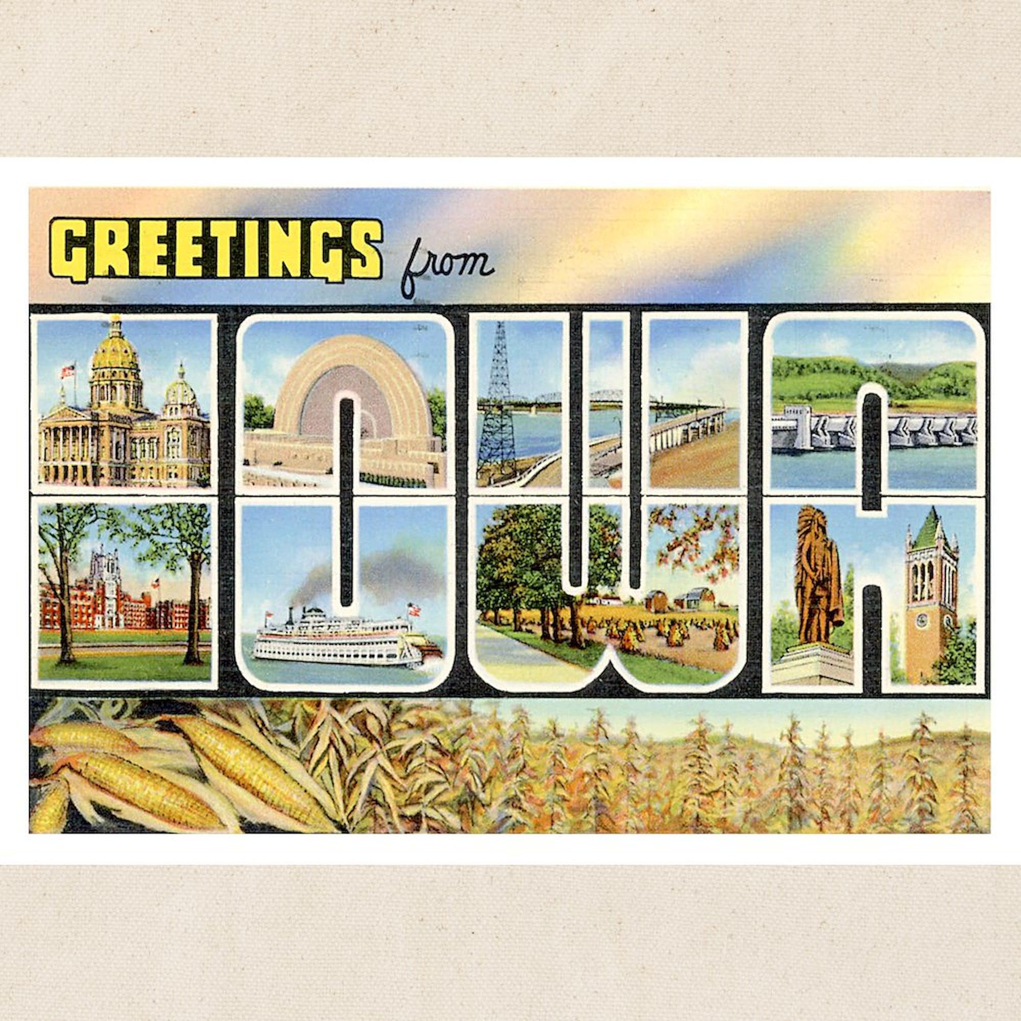 Iowa Postcard Tote Bag - Natural Canvas Reusable Shopping Bag for Groceries, Beach & Everyday Use | CafePress