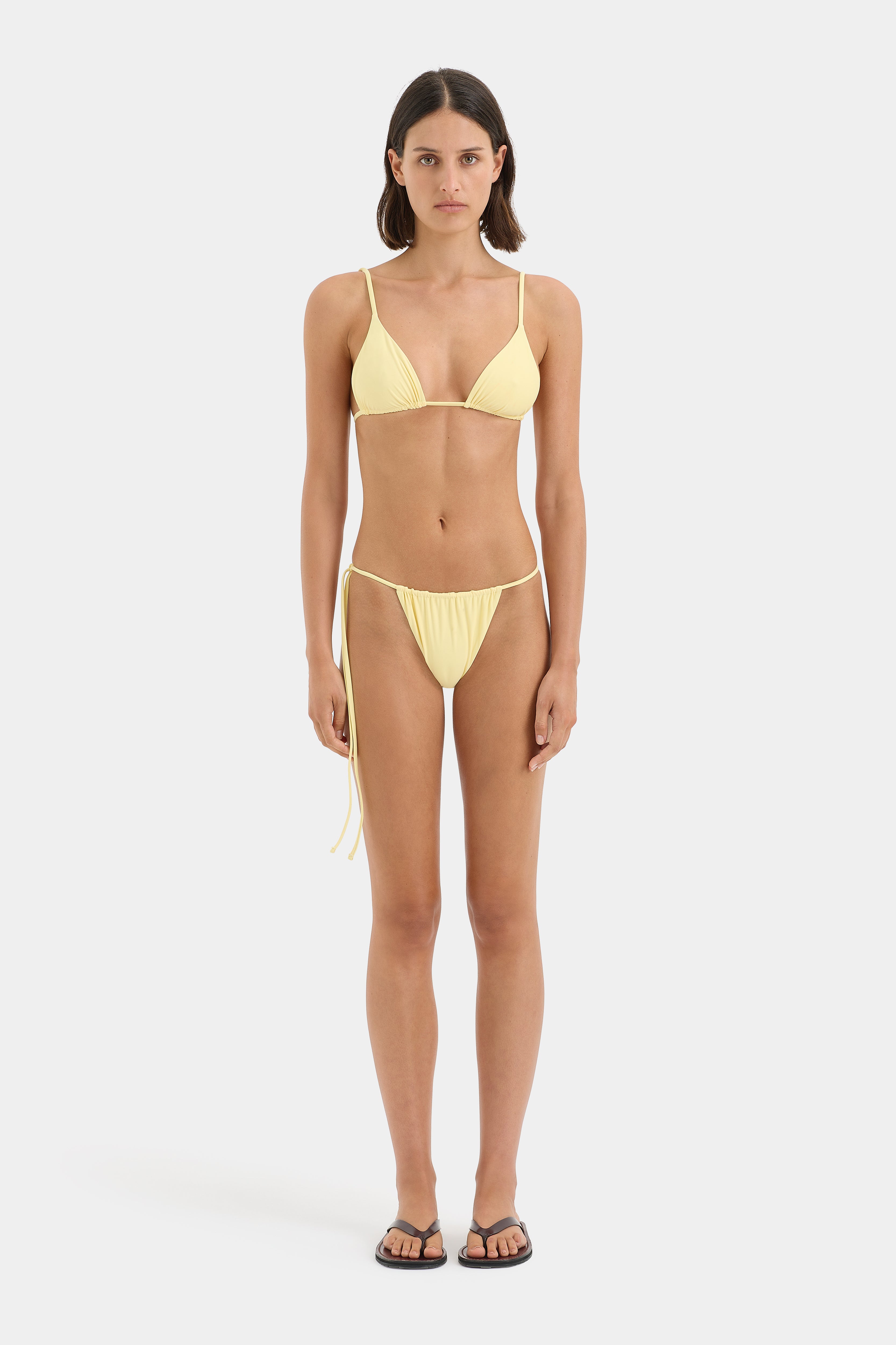 Emiliano String Triangle Top - Sexy Women's Bikini Swimwear for Beach & Pool - Perfect for Summer Vacation, Swim Party, and Tanning