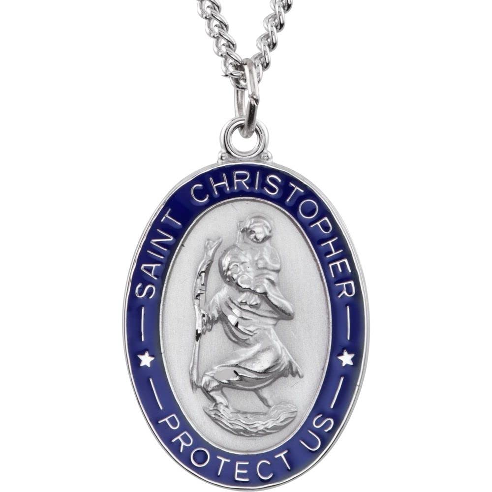 St. Christopher Medal Necklace - 24