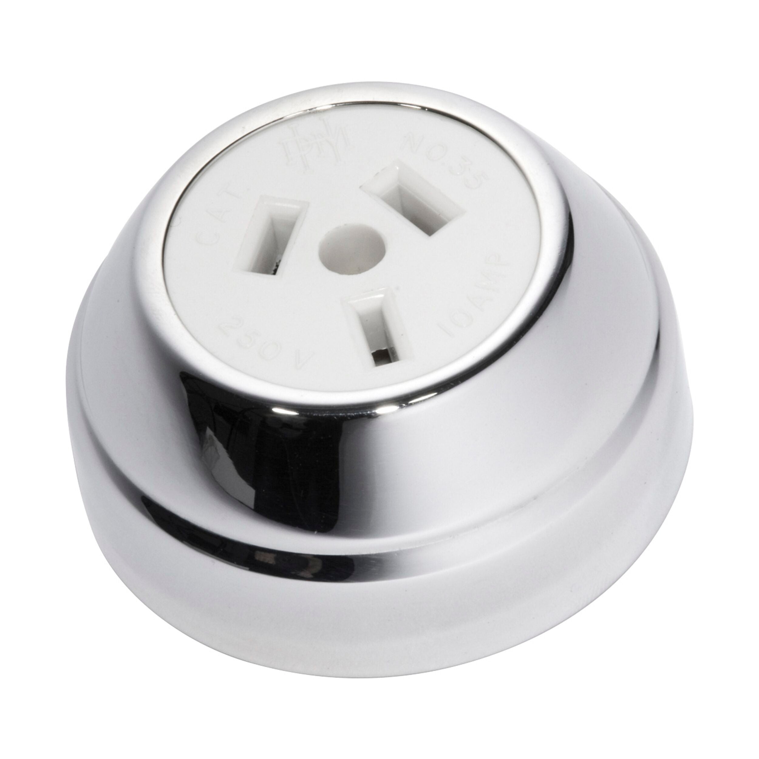 5778 Socket Federation White Mechanism Chrome Plated D60xP29mm - Heavy Duty Industrial Socket for Machinery, Automotive, and Construction Equipment