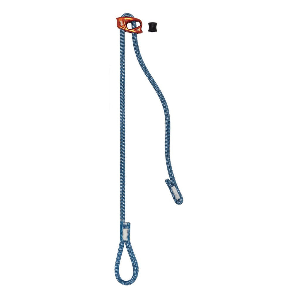 Petzl Connect Adjustable Safety Lanyard - Blue - for Rock Climbing, Construction & Fall Protection - ANSI/OSHA Compliant - Durable & Lightweight