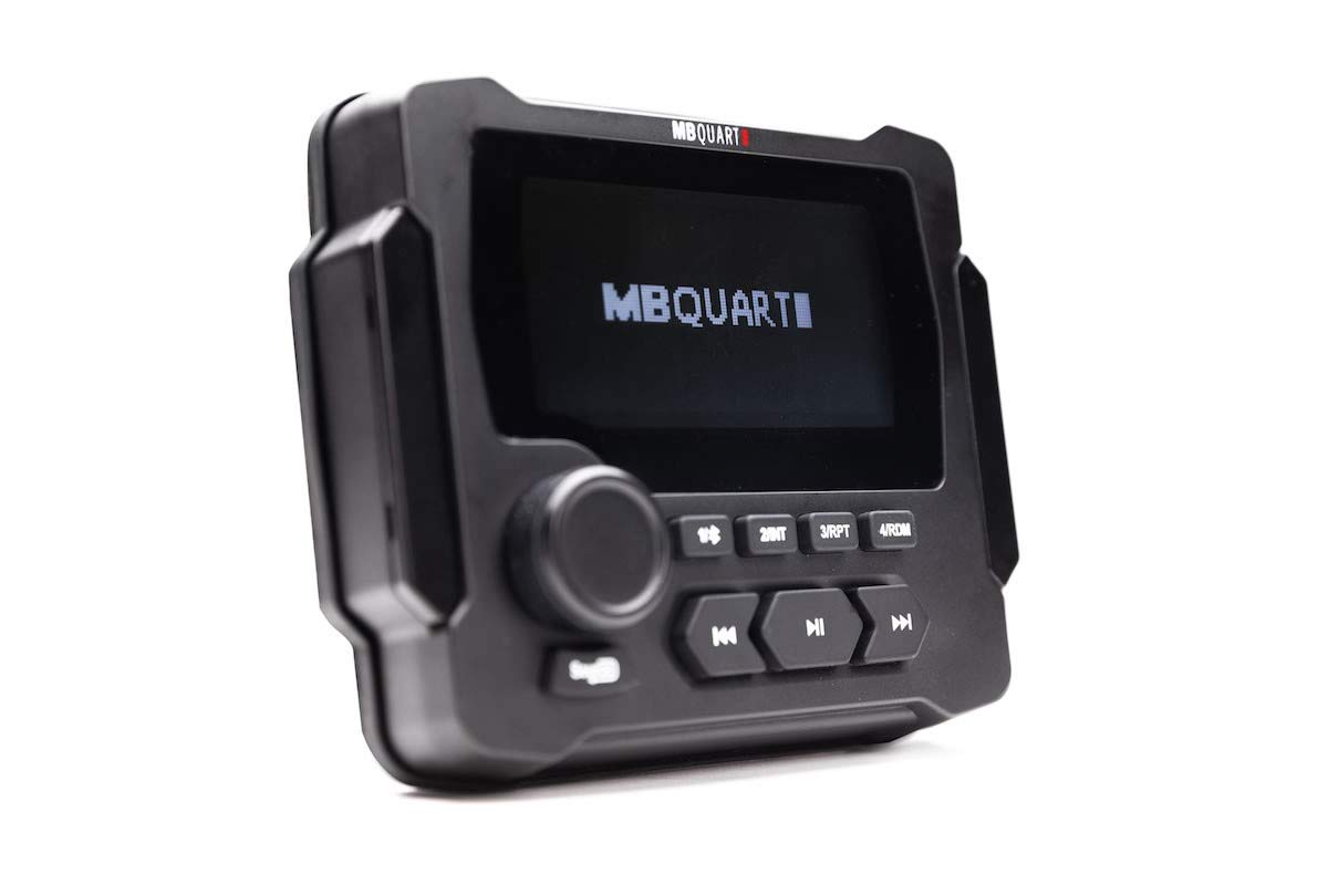 MB Quart GMR-LCD Marine Bluetooth Receiver with AM/FM Radio & (4) NF1-116B 6.5