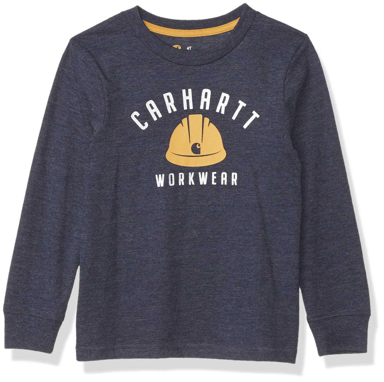Carhartt Boys' Long Sleeve Graphic T-Shirt - Durable Cotton Tee for Kids - Cool Printed Designs - Perfect for School, Play & Outdoor Activities