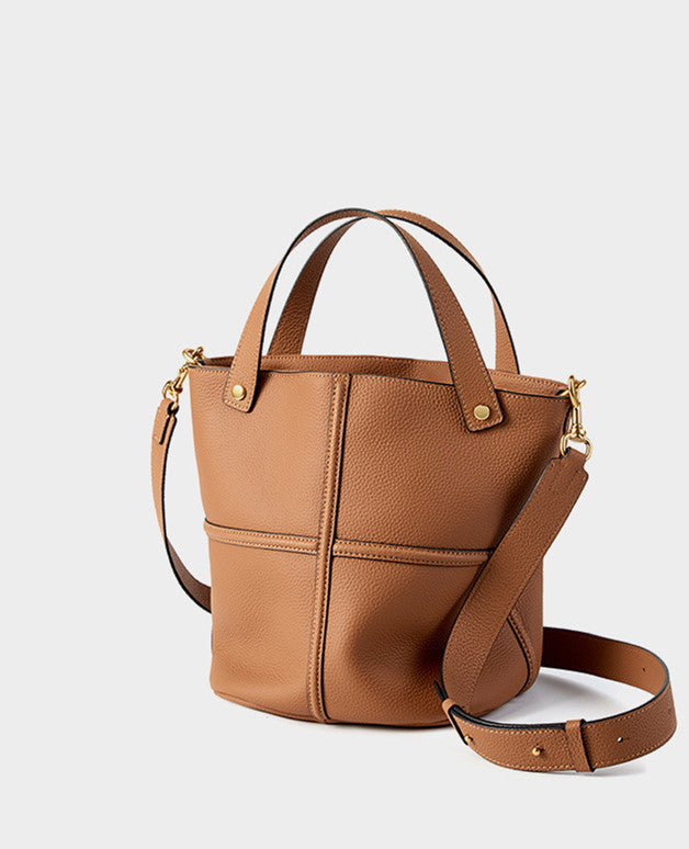 Stylish Leather Bucket Bag for Women - Fashionable Crossbody Shoulder Handbag - Perfect for Work, Travel & Everyday Use