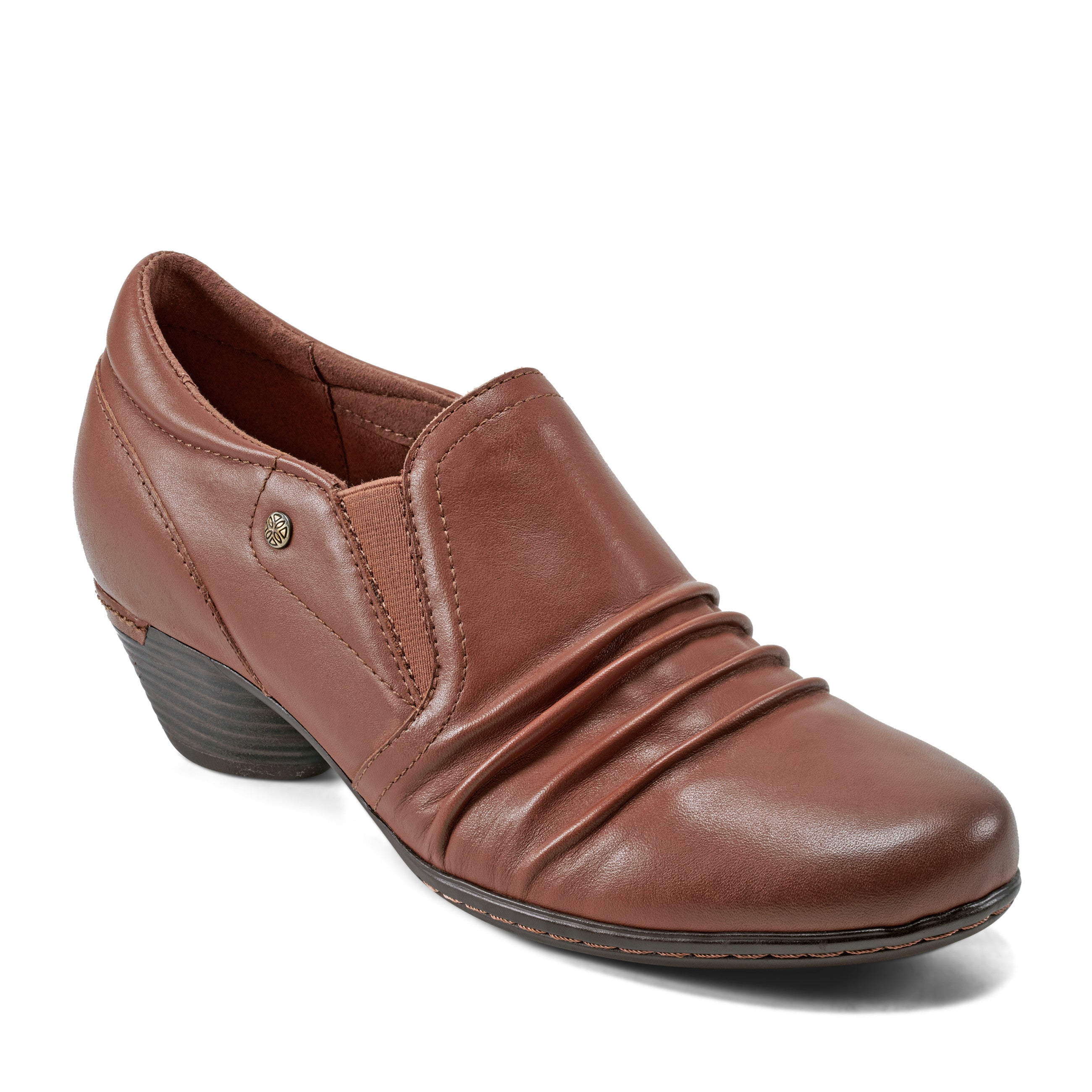 Women's Lucy Ruched Casual Booties - Comfortable Ankle Boots for Fall & Winter | Perfect for Office, Date Night & Everyday Wear