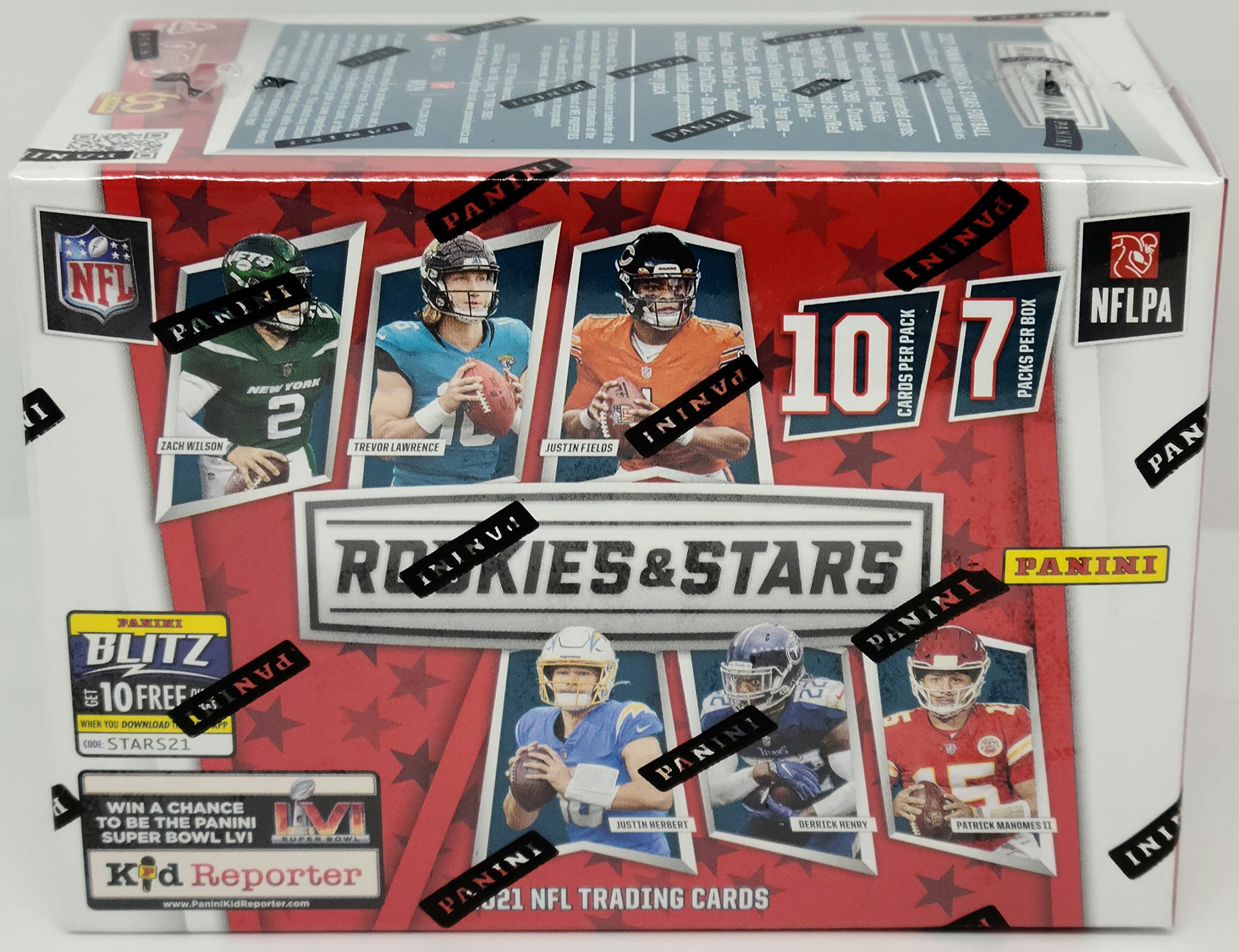 2021 Panini Rookies & Stars Football Trading Cards Blaster Box - 70 NFL Collectible Cards per Box - Perfect for Sports Fans, Collectors & Fantasy Football Enthusiasts