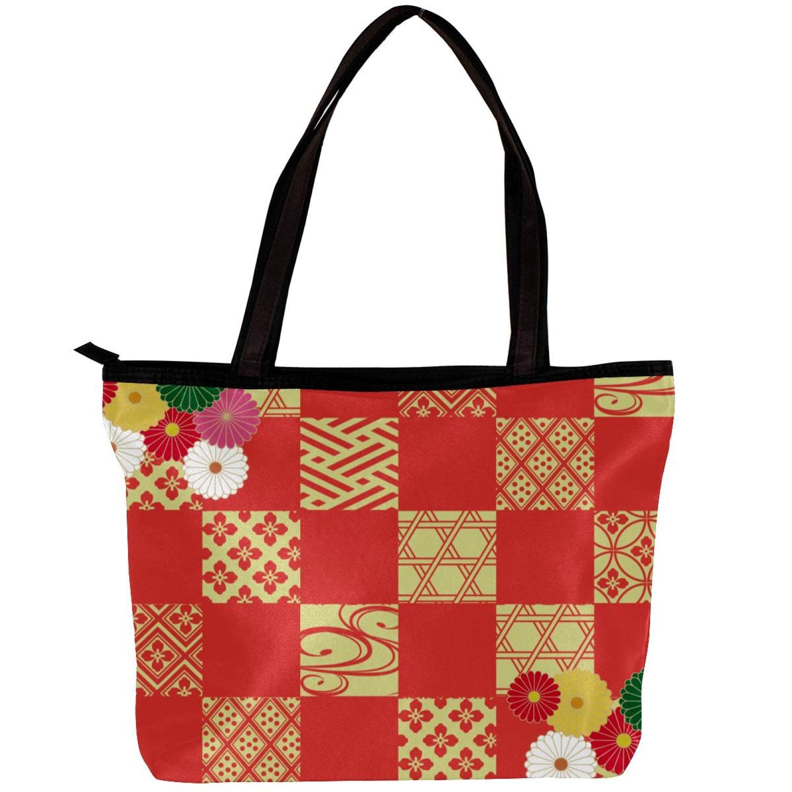Stylish Retro Stripe Vintage Tote Bag for Women - Fashionable Shoulder Handbag with Inner Pouch | Perfect for Work, Shopping & Travel Accessories