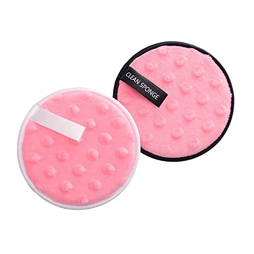 2pcs Makeup Remover Cloth Set - Gentle Facial Cleansing Towels & Round Makeup Pads for Face, Eyes & Lips | Perfect for Travel, Daily Skincare & Sensitive Skin Care