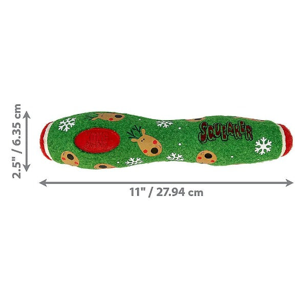 KONG Holiday AirDog Squeaker Stick Dog Toy - Durable Chew Toy for Medium & Large Dogs - Perfect for Christmas, Playtime & Training - Interactive Pet Gift for Active Dogs
