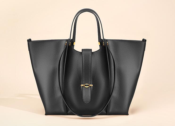 Stylish Women's Leather Tote Handbag - Premium Genuine Leather Work Bag for Office, Travel & Everyday Use