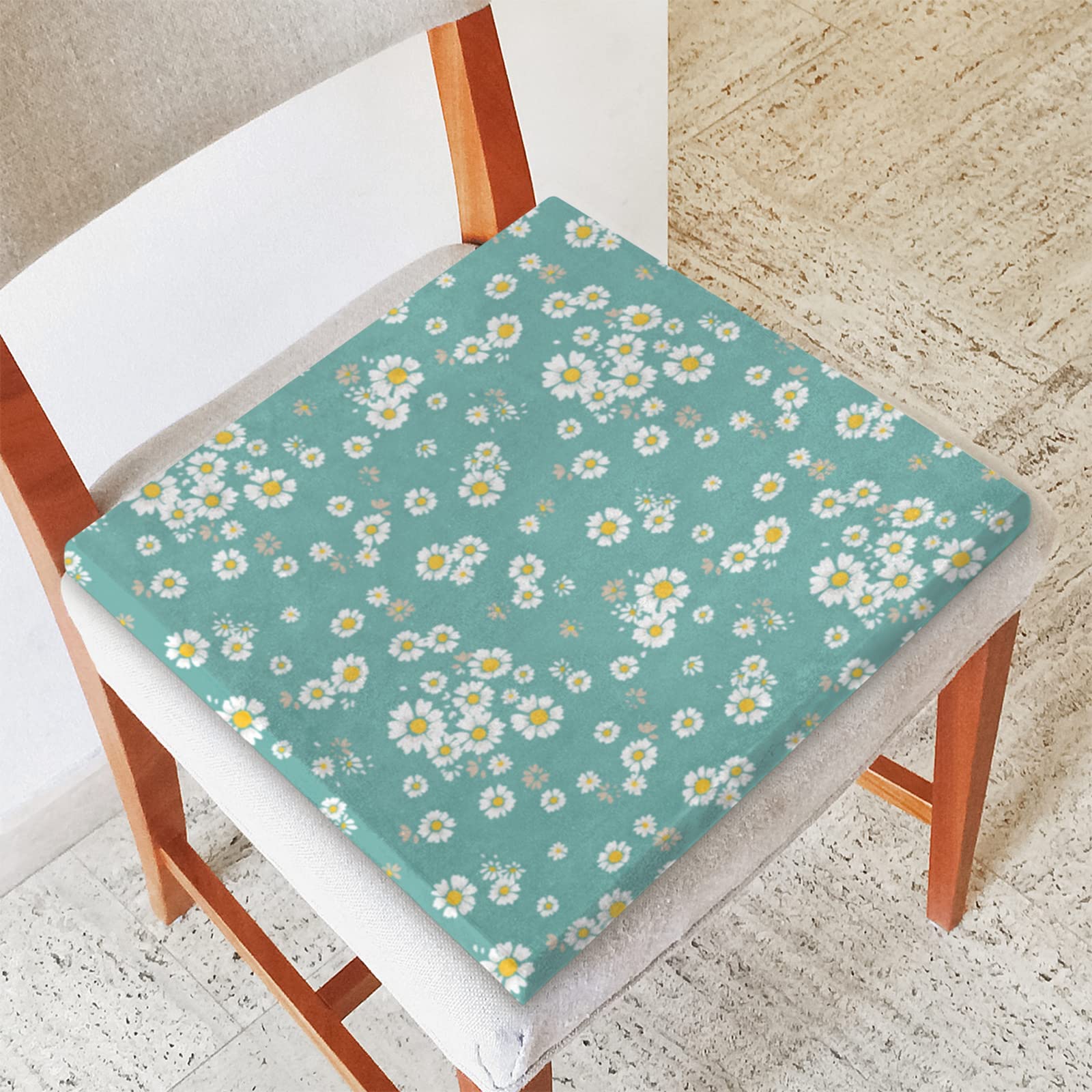 Soft Teddy Bear Rose Square Chair Cushion - 16