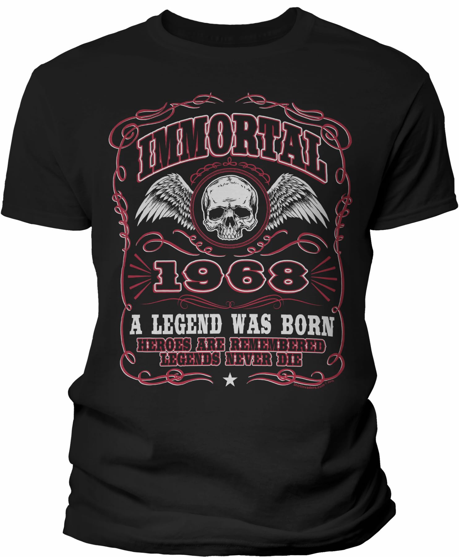 1968 Birthday Shirt for Men - Vintage Born in 1968 Legend T-Shirt - 57th Birthday Gift for Dad, Husband - Perfect for Birthday Parties & Retro Celebrations