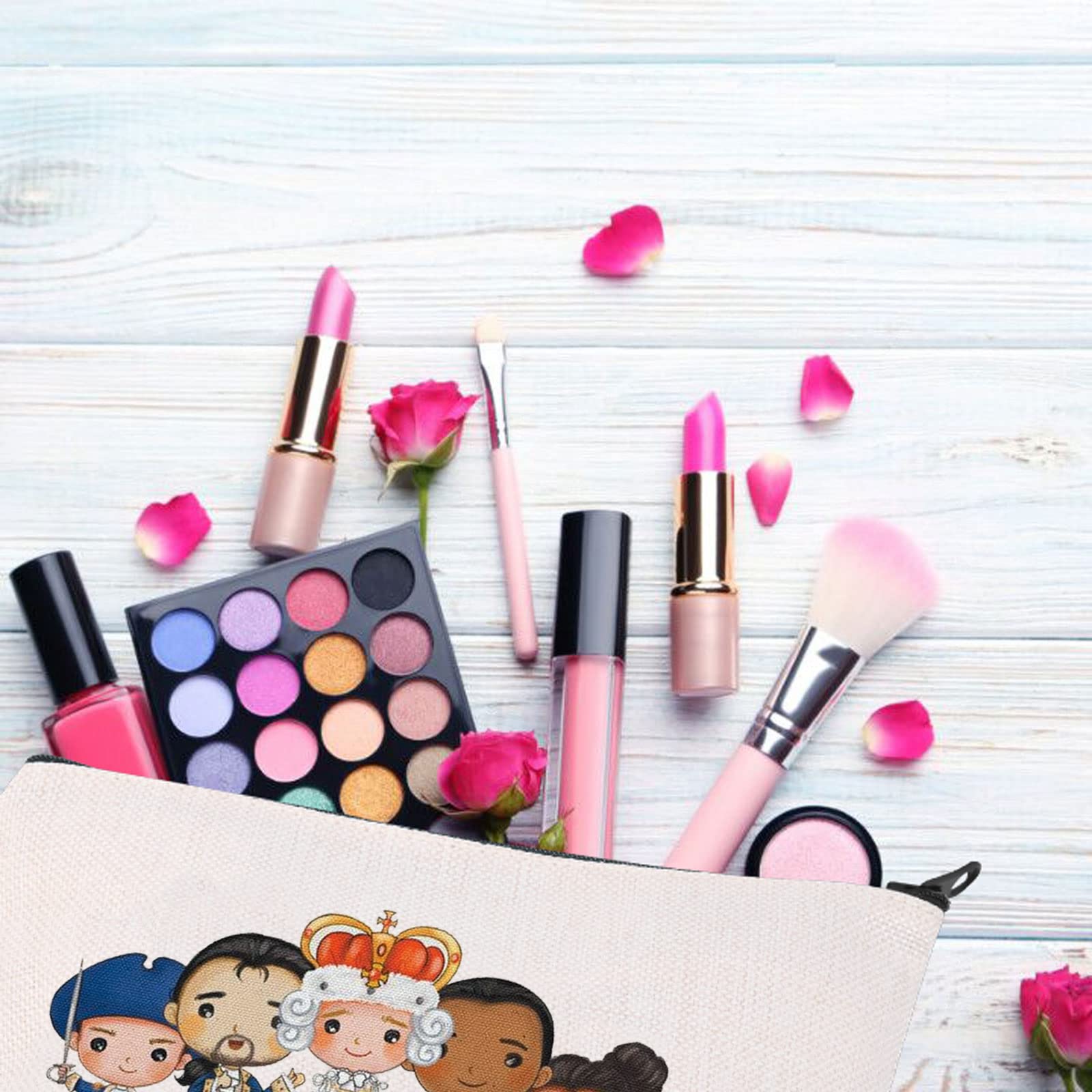 BDPWSS Musical Inspired Cosmetic Bag for Women & Girls - Perfect Gift for Musical Fans - Travel & Makeup Organizer for Theater Lovers