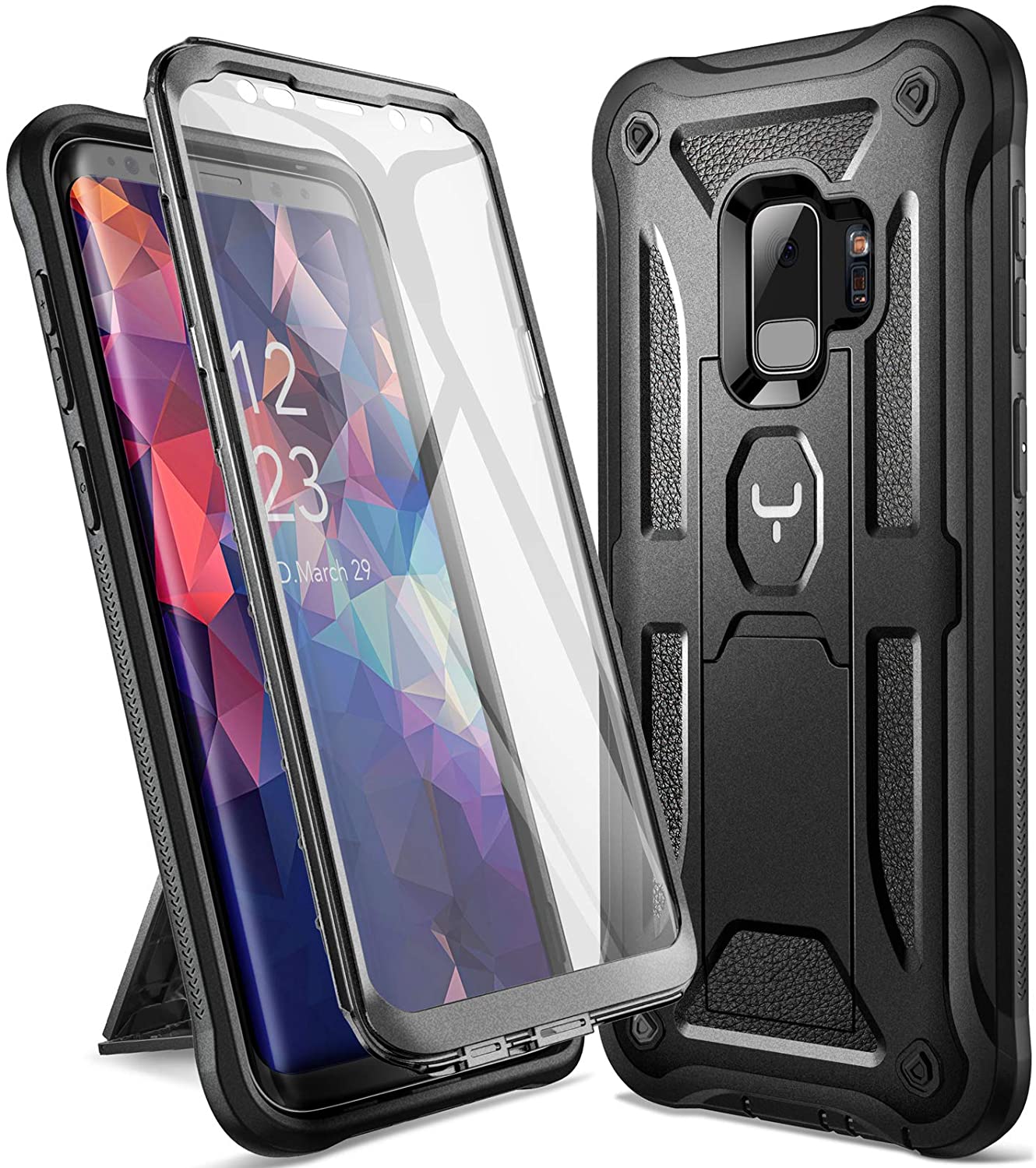 Black/Black [Fit Galaxy S9 5.8 inch]