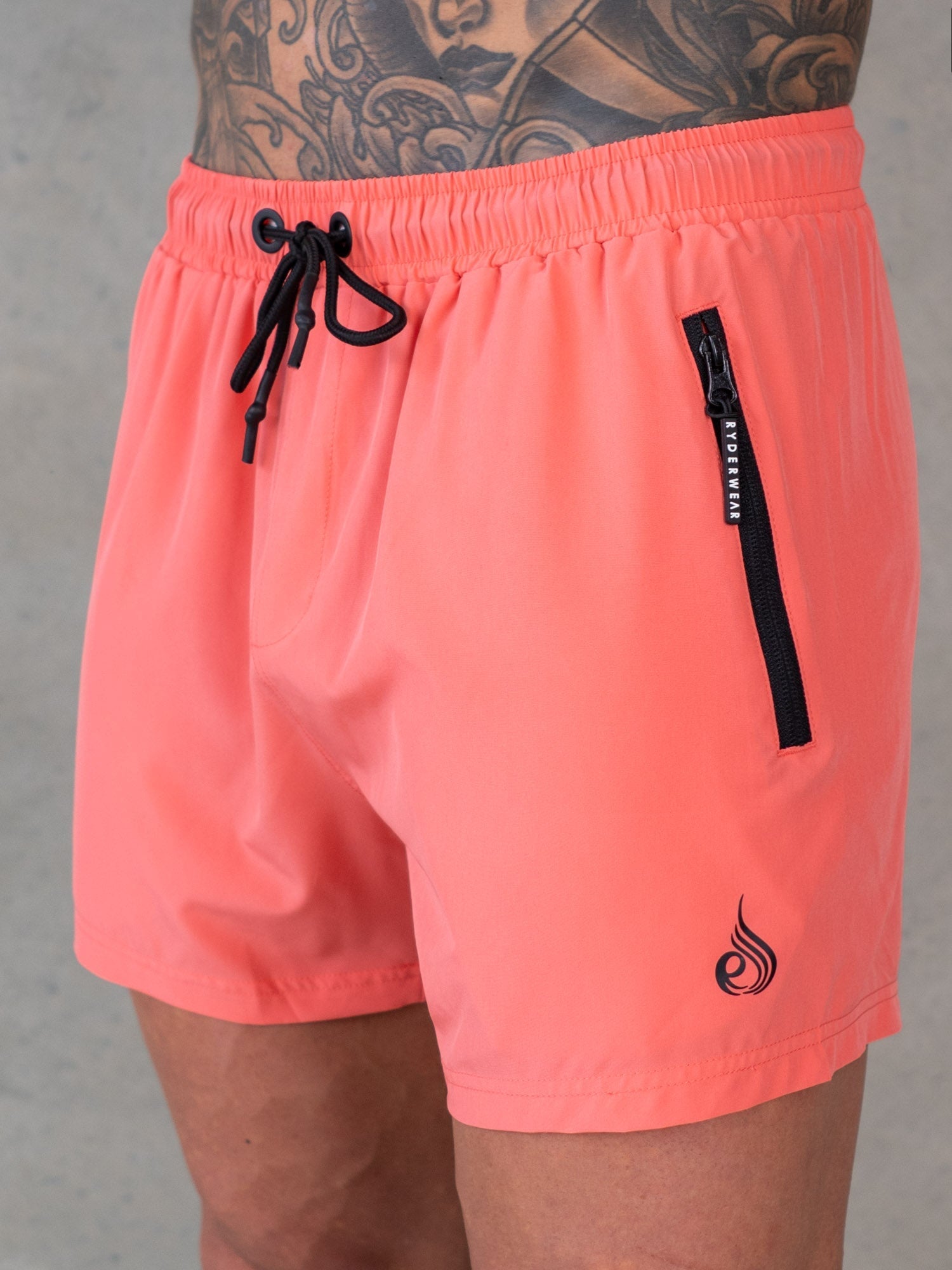 Adapt 5 Training Shorts for Women - Coral Color Quick-Dry Workout Shorts for Running, Yoga & Gym - High Waist Breathable Activewear