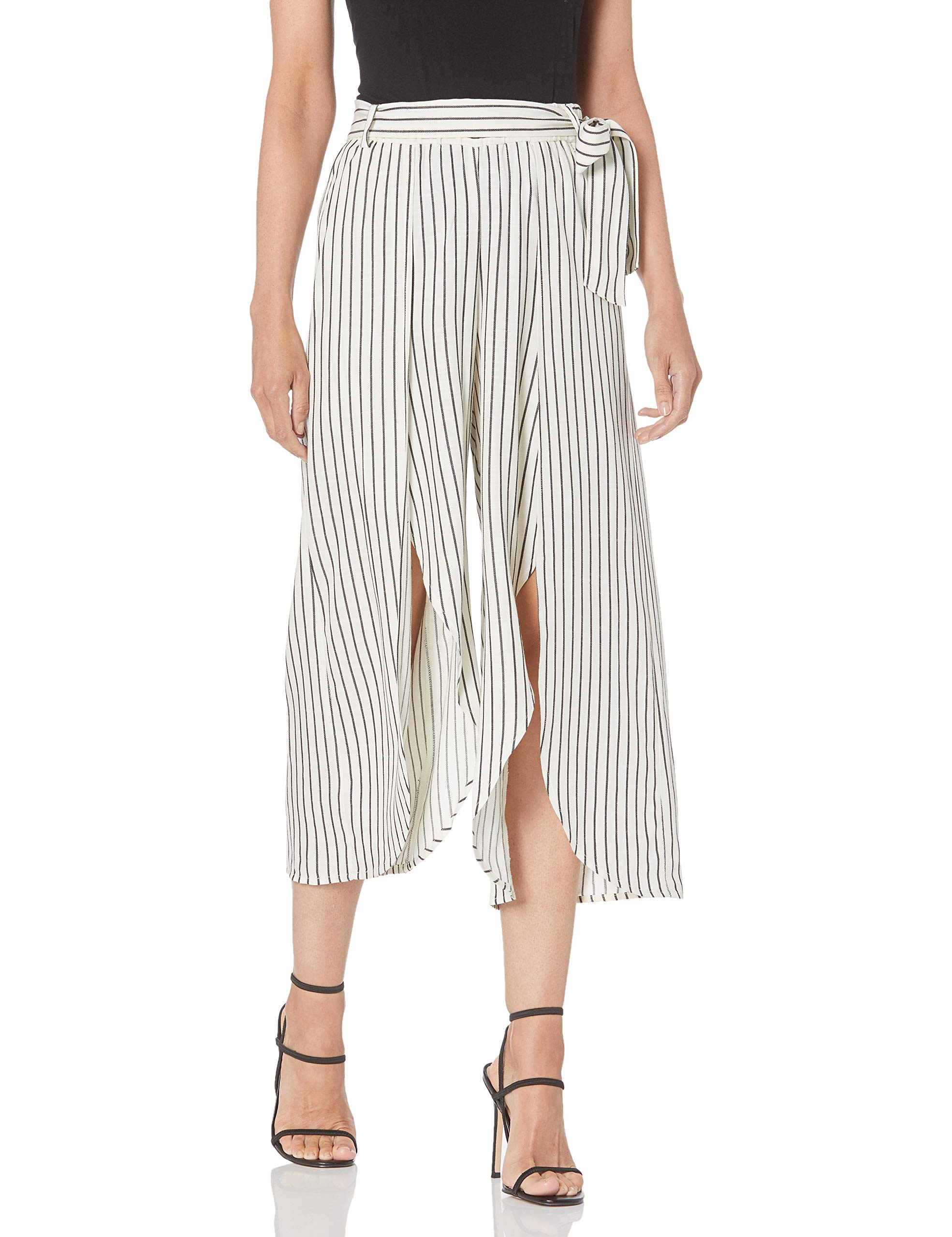 Women's Faux Wrap Pants - Striped Jack Cut for Work & Casual