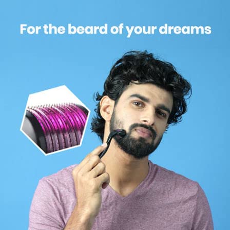 SIYAA 0.5mm Derma Roller for Hair Regrowth & Skin Rejuvenation - 540 Titanium Micro Needles for Scalp, Face & Beard - Treats Acne Scars, Wrinkles & Stretch Marks - Men & Women | Perfect for At-Home Hair Growth Therapy & Anti-Aging Skincare Routine