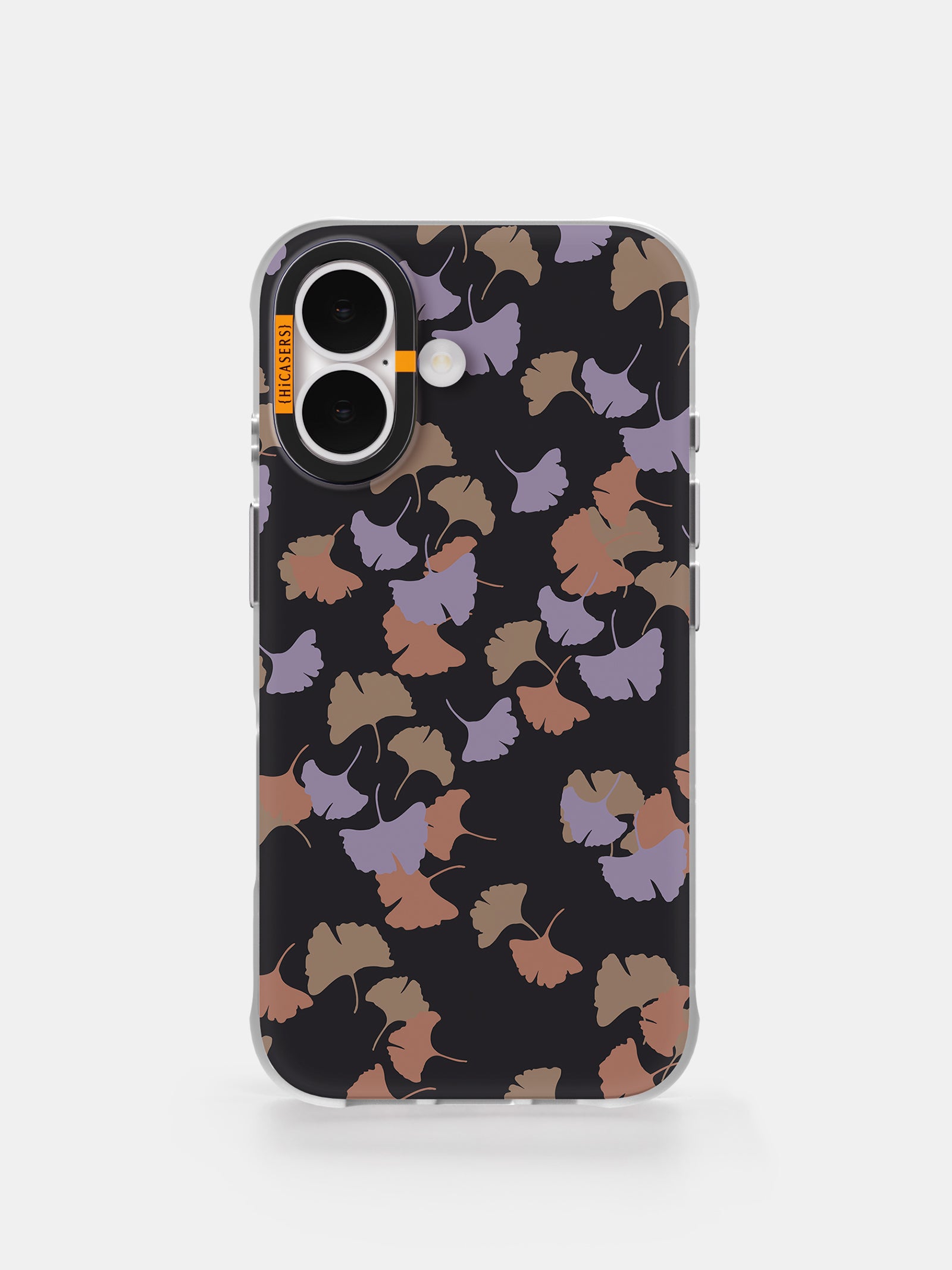 Fallen Ginkgo Leaves Pattern Phone Case - Black - Durable Protective Cover for iPhone & Samsung - Perfect for Autumn & Nature Lovers