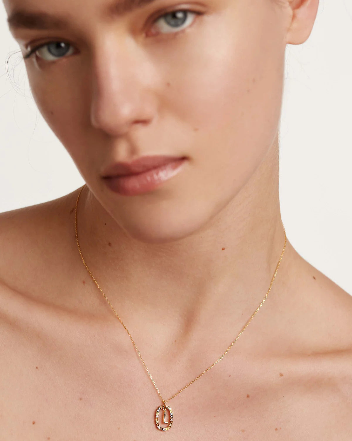 18K Yellow Gold Vermeil Letter L Necklace - Elegant Initial Pendant for Women, Perfect for Gifts, Birthdays & Everyday Wear