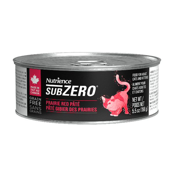 Nutrience SubZero Prairie Red Pate Canned Cat Food - Grain-Free, High-Protein Wet Cat Food for Adult Cats - Perfect for Picky Eaters & Indoor Cats