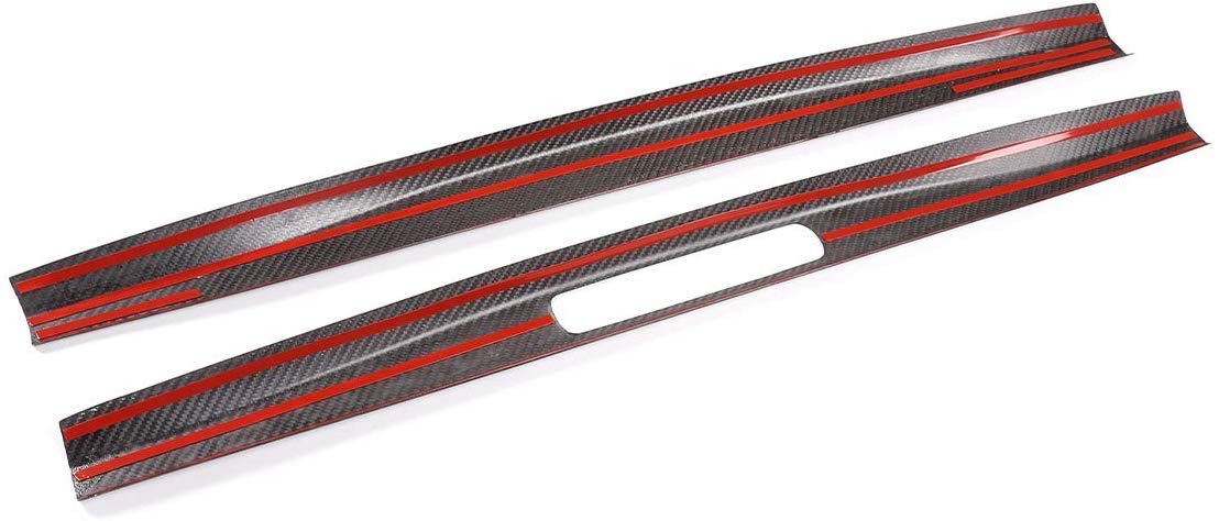 Premium Real Carbon Fiber Door Sill Protector for Porsche 911 & 718 (2016-2020) - Matte Finish | Interior Car Accessories | Scratch-Resistant & Stylish Upgrade for Sports Cars