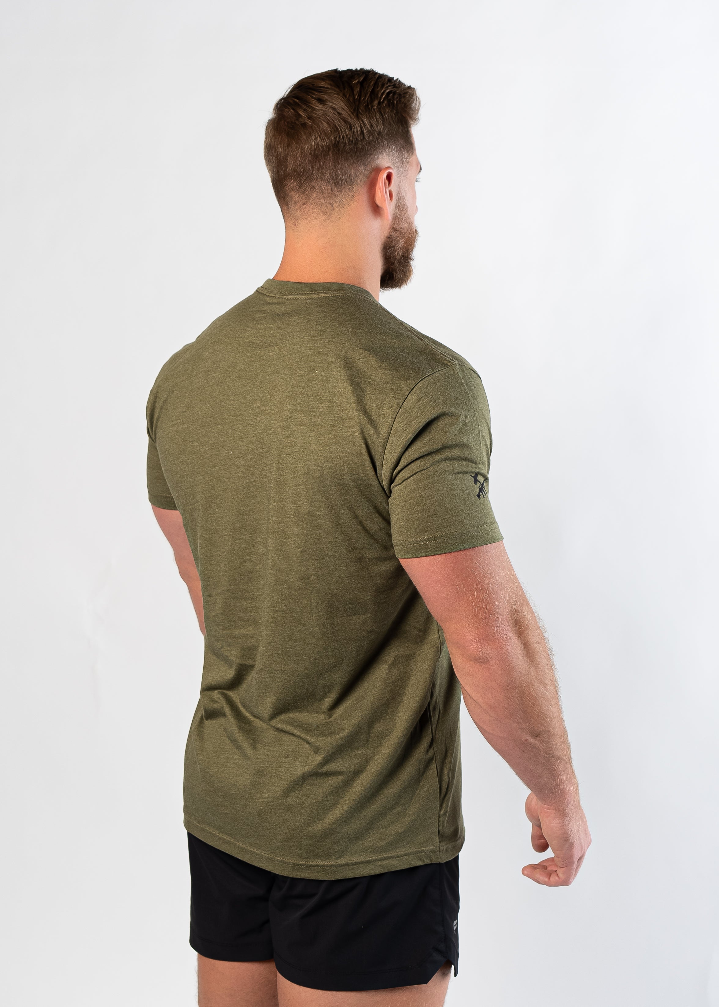 Men's No One Cares Graphic T-Shirt | OD Green Cotton Tee | Casual Streetwear & Everyday Wear