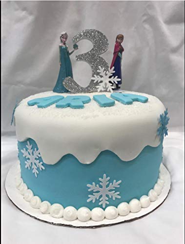 50pcs Edible Snowflake Cake Toppers - White Winter Cupcake Decorations for Frozen Themed Parties, Christmas Desserts & Holiday Baking
