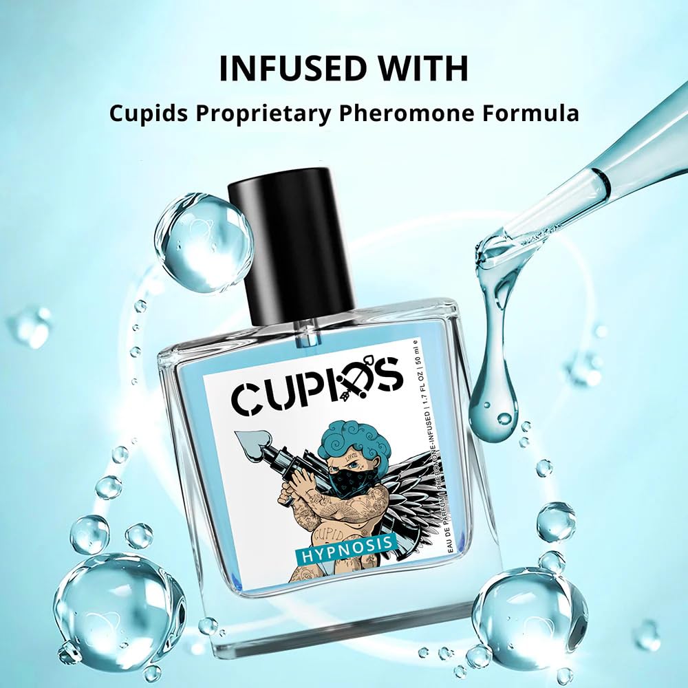 Hypnotic Eau de Cologne Cupid Perfume for Men - Long Lasting Unique Scent Formula (50ml) | Romantic Dates, Night Out & Special Occasions