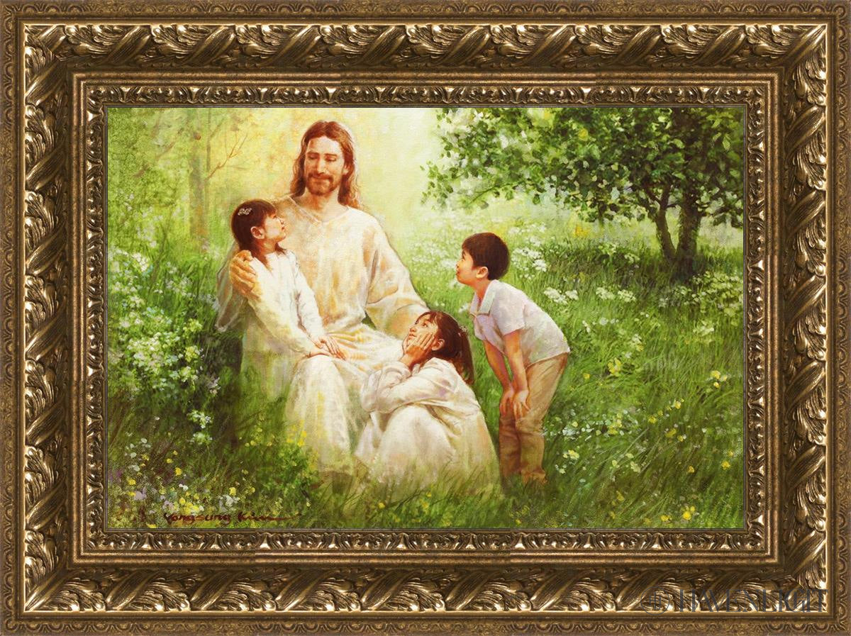 Come Unto Me By Yongsung Kim - Inspirational Christian Wall Art for Home & Church Decor - Perfect for Living Room, Bedroom, Office Prayer Space