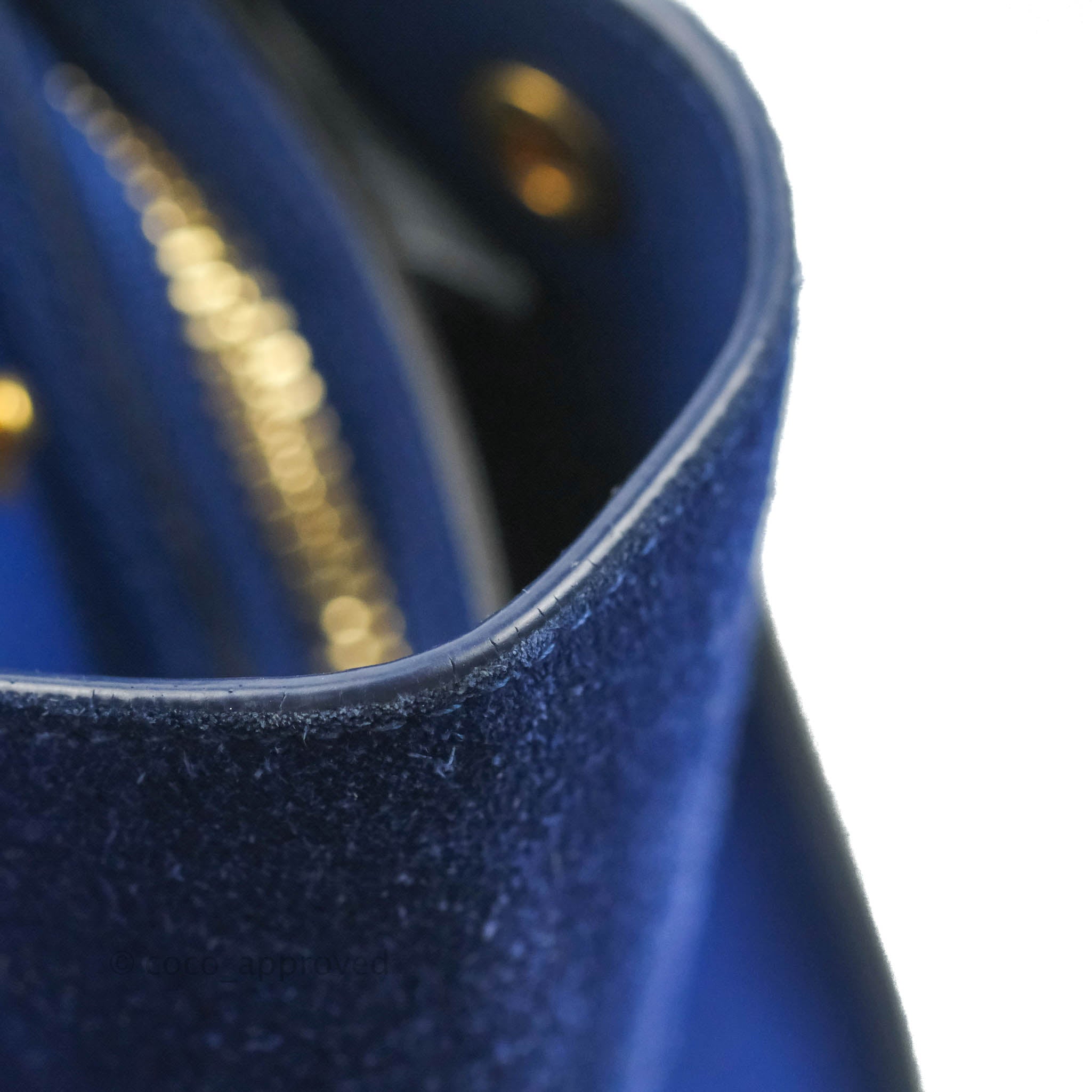 Celine Sleek Small Tri-Color Trapeze Bag in Blue Calfskin Leather - Perfect for Work, Travel & Everyday Use