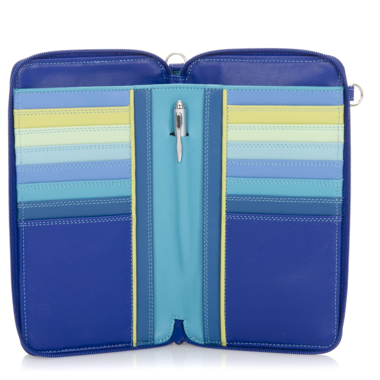 Mywalit Multi-Color Crossbody Purse with Adjustable Shoulder Strap - 16 Card Slots, Phone & Coin Pockets - Perfect for Travel, Shopping & Everyday Use