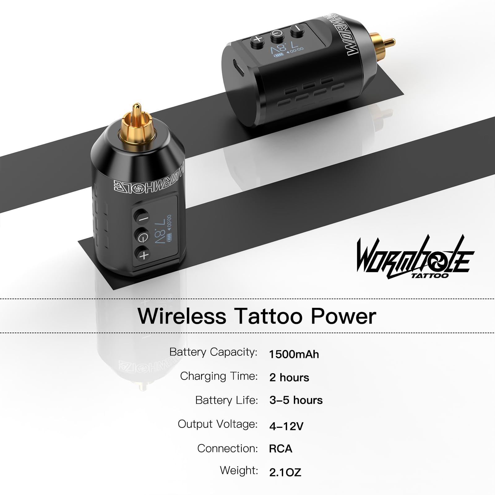Professional Wireless Tattoo Machine Kit - Rechargeable Cordless Tattoo Gun with 1500mAh Battery & LED Display | Complete Tattoo Supplies for Beginners & Artists | Perfect for Home Studios, Tattoo Shops & Mobile Tattooing