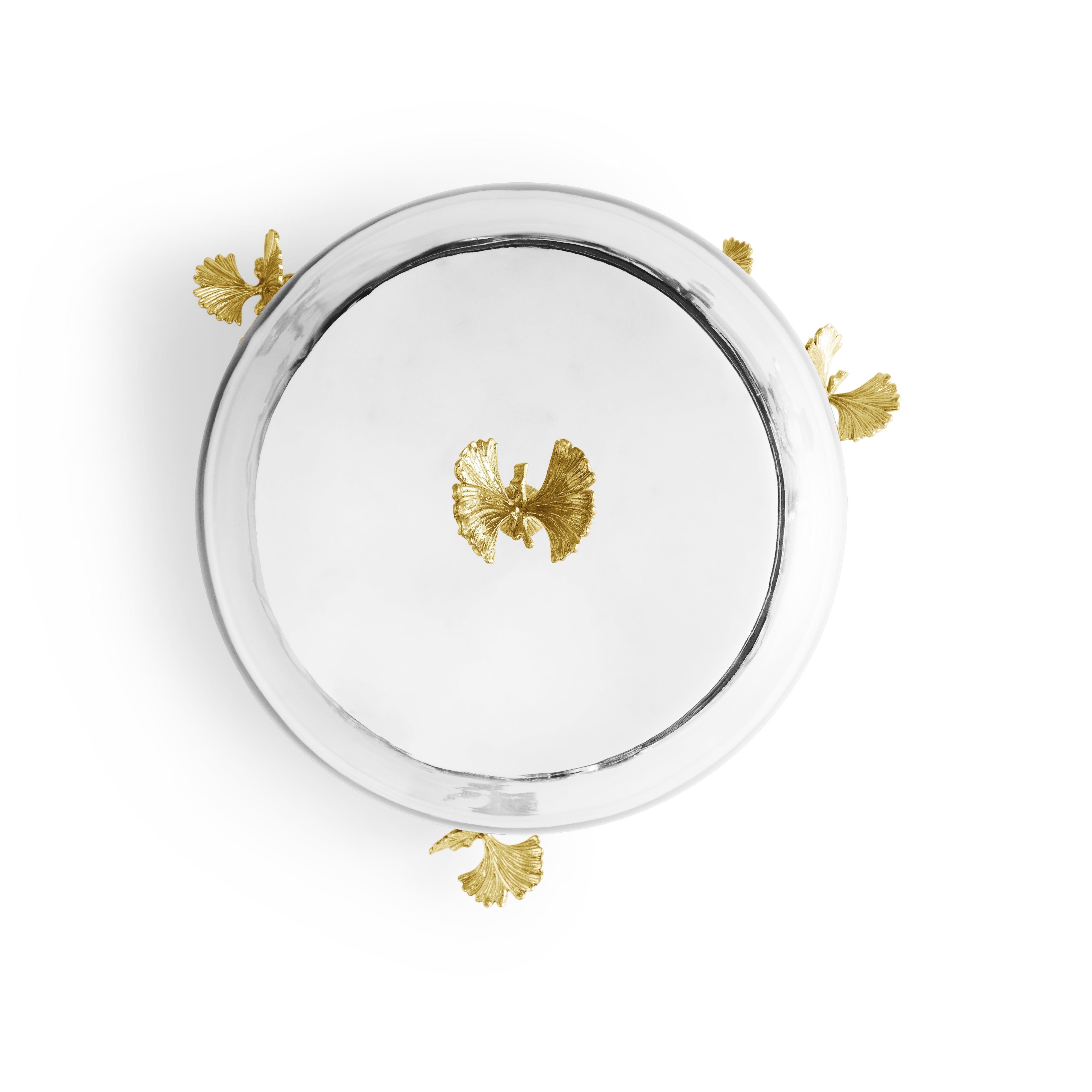 Elegant Butterfly Ginkgo Cake Stand with Glass Dome - Perfect for Wedding, Birthday, and Dessert Display