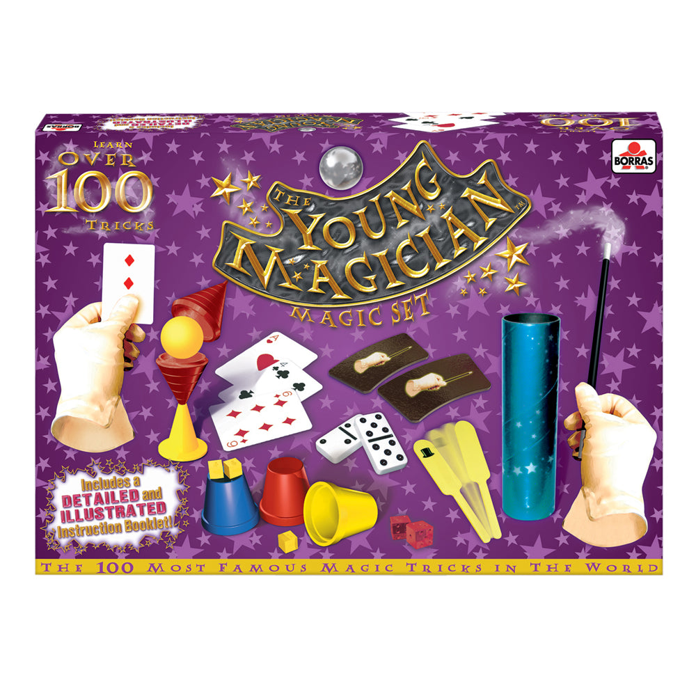 Borras The Young Magician Magic Set - 100 Amazing Magic Tricks for Kids & Beginners | Perfect for Birthday Gifts, Party Performances & Learning Stage Magic