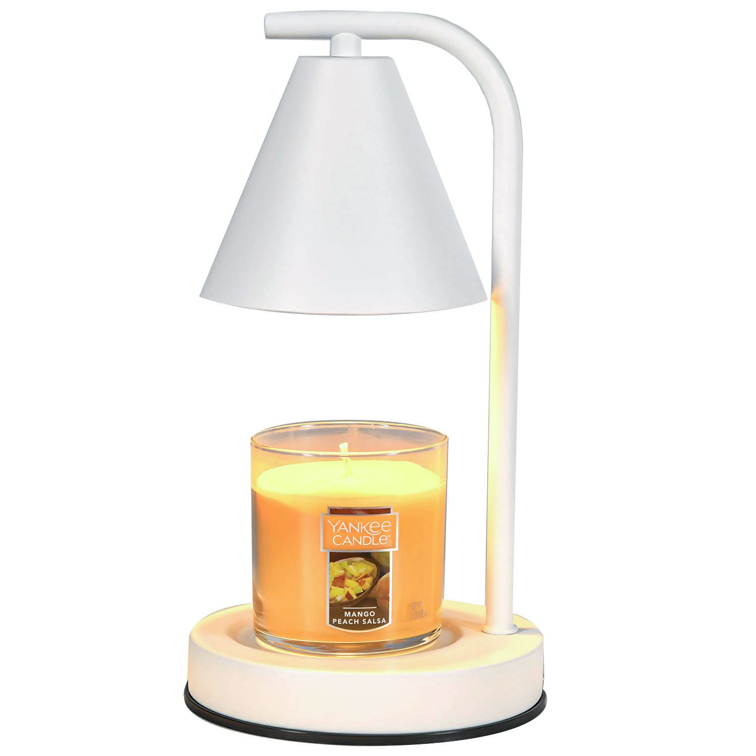 Electric Candle Warmer Lamp - Dimmable Wax Melt Warmer for Scented Jar Candles with 2 Bulbs, Housewarming Gift for Women & Mom, White Home Decor for Bedroom, Living Room & Office Relaxation