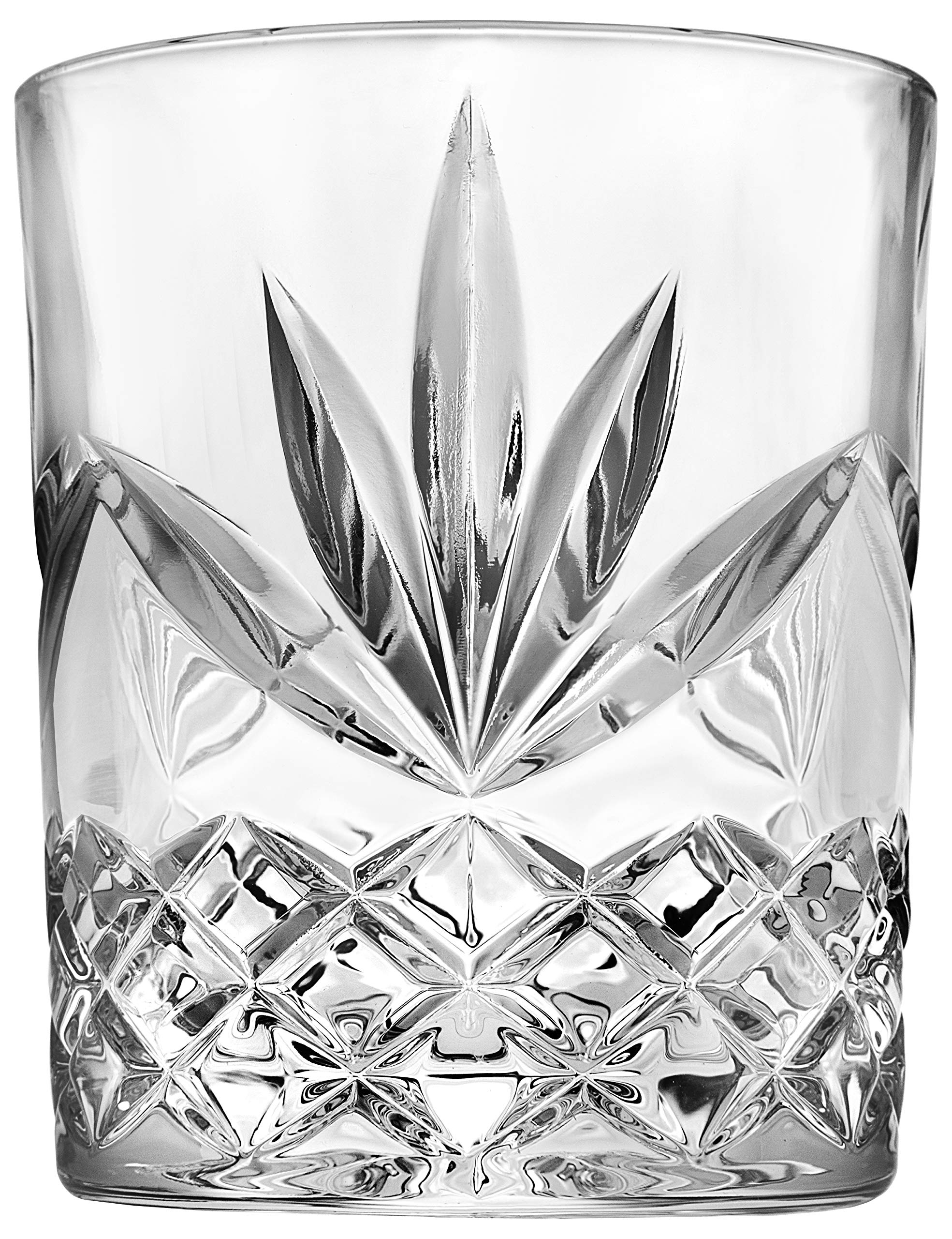 Godinger 4-Piece Old Fashioned Whiskey Glasses Set - Heavy Base Scotch, Bourbon, Cocktail, Water & Juice Drinking Glasses - Perfect for Home Bar, Dinner Parties & Gifts